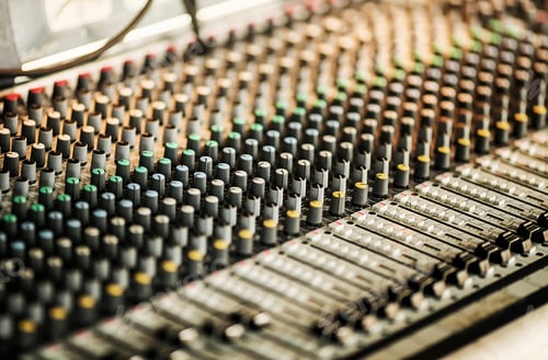 Preview: sound studio adjusting record equipment