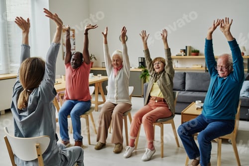 Preview: Senior people exercising in the morning