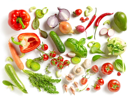 Preview: various fresh vegetables