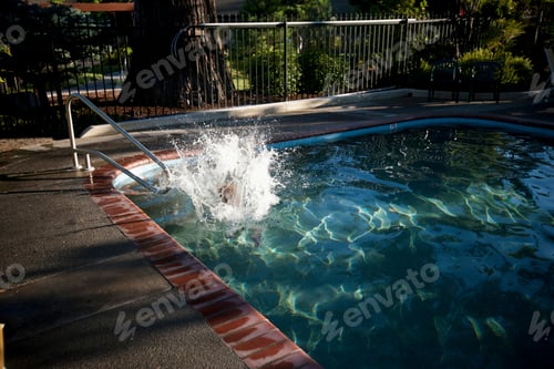 Preview: Person diving into swimming pool