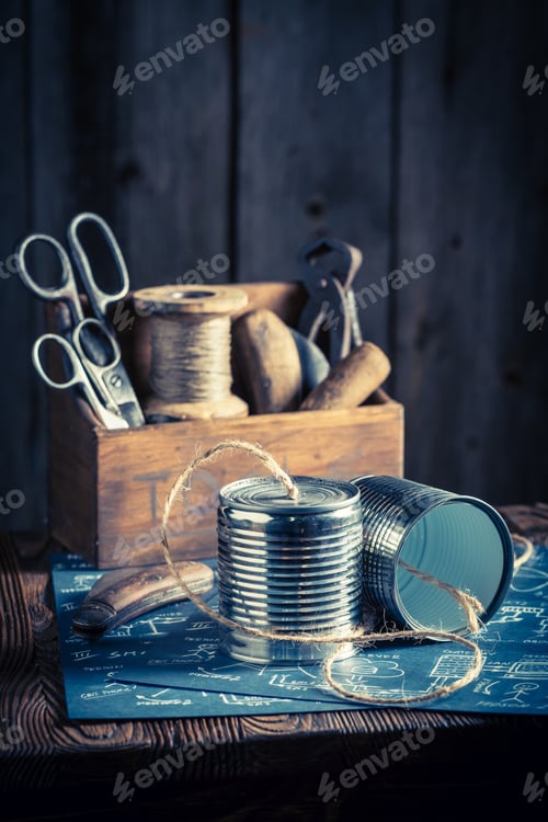 Preview: Old analog telephone as a communication concept