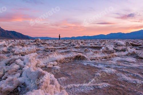 Preview: salt flats during sunset