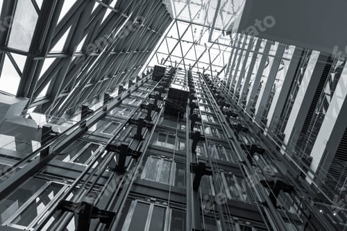 Preview: Modern steel background and abstract metal structure