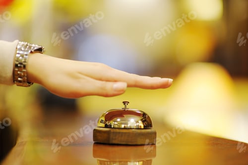 Preview: Business Woman At The Reception Of A Hotel Checking In