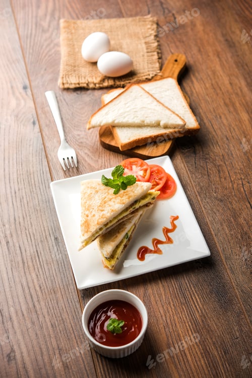 Preview: Bread Omelette Sandwich