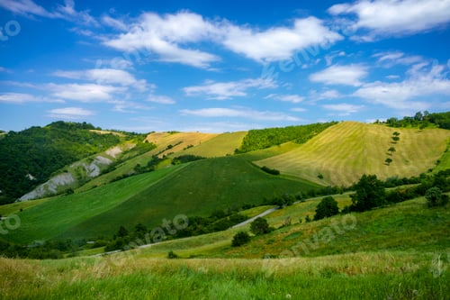 Preview: Rural landscape along the road from Sassuolo to Serramazzoni, Emilia-Romagna.