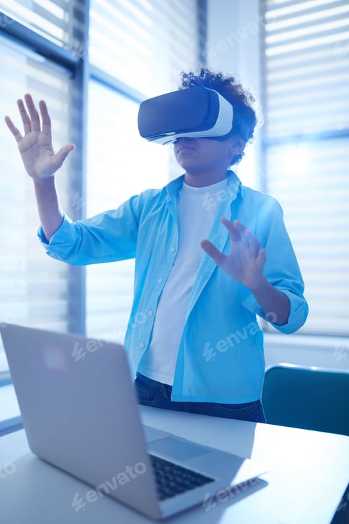 Preview: Black Boy With VR Headset