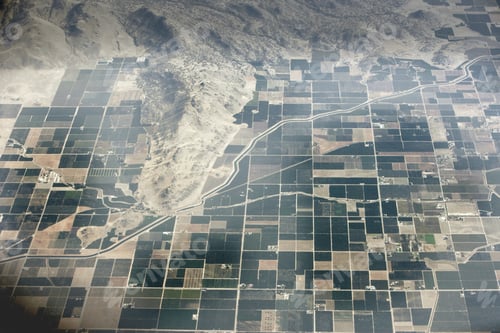 Preview: Aerial view of Central Valley, California, USA