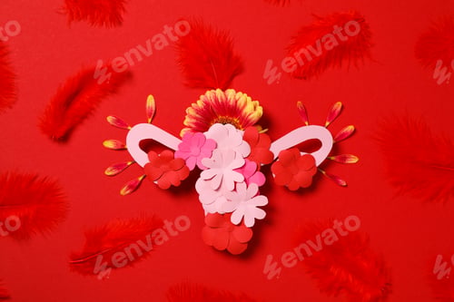 Preview: Women's health and women's healthcare concept with uterus