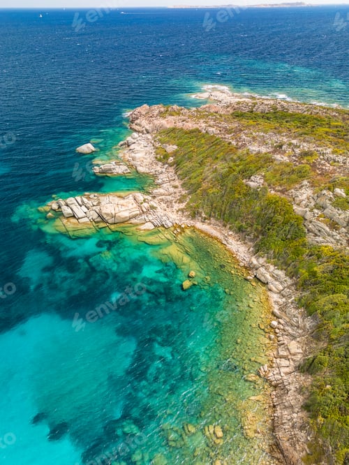 Preview: Spiaggia La Marmorata (The Marmorata Beach), Sardinia – Aerial View