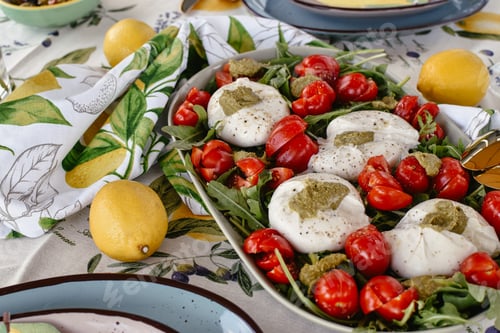 Preview: Delicious Burrata Salad with Tomatoes and Pesto