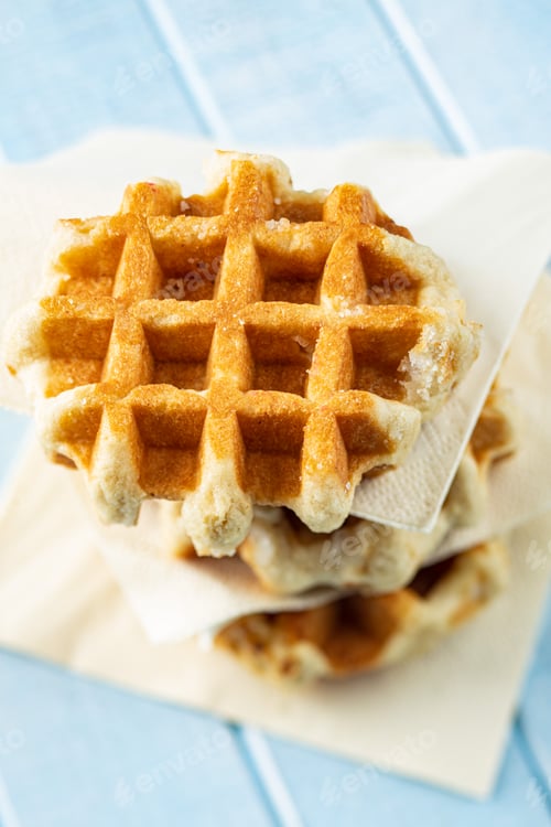 Preview: Tasty sweet waffles.