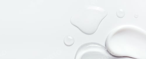 Preview: samples of cosmetic care products smear of cream and gel texture on a light background