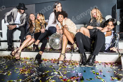 Preview: Friends having party in a nightclub