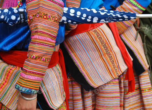 Preview: Colorful clothing worn by women of the hilltribes of northern Vietnam