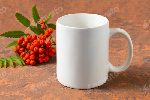Preview: mockup, realistic, mug, advertisement