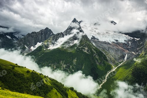 Preview: Summer Mountain Stormy Landscape