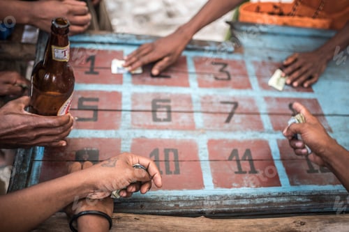 Preview: Gambling in Ranomafana, a common past time on a Sunday, Madagascar Central Highlands