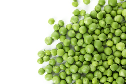 Preview: Fresh green pea isolated on white background