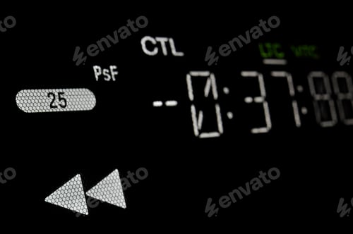 Preview: Macro shot-display of the broadcast video player