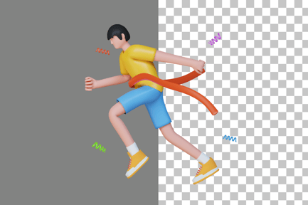 Preview: Runner Running 3D Illustration