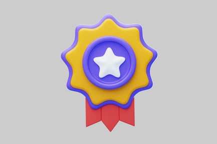 Preview: Transportation award ribbon badge star