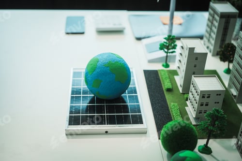 Preview: An innovative wind turbine project for a sustainable future a modern city, focusing on renewable