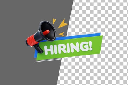 Preview: Hiring 3D Icon