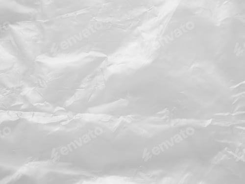 Preview: Abstract Texture Crumpled Polyethylene White Background