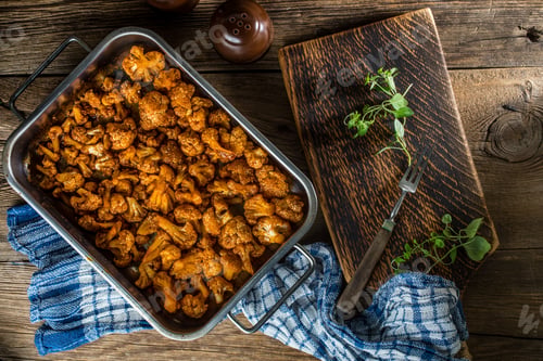 Preview: Tasty fried cauliflower.