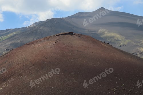 Preview: View of the Etna crater, a volcano.