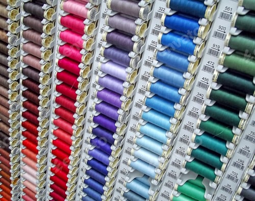 Preview: Colorful reels of cotton