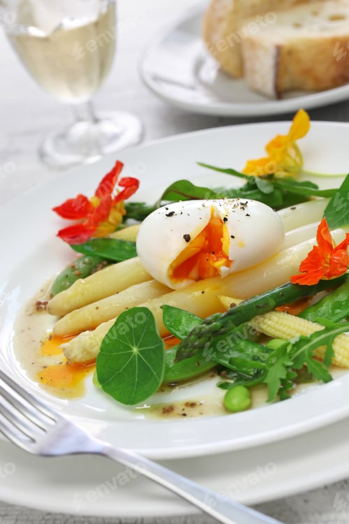 Preview: white asparagus warm salad