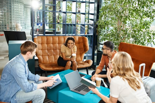 Preview: Collaborative workspace: multicultural team working together