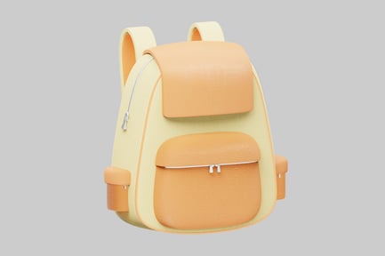 Preview: School backpack pastel colors