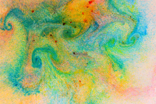 Preview: Fluid Art. Abstract Colorful Background. Multicolored Stains On Liquid. Multicolored Pattern With