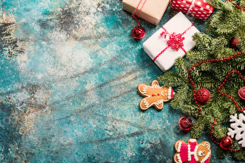 Preview: Christmas background with decorations