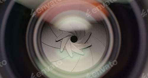 Preview: Camera Lens aperture Iris