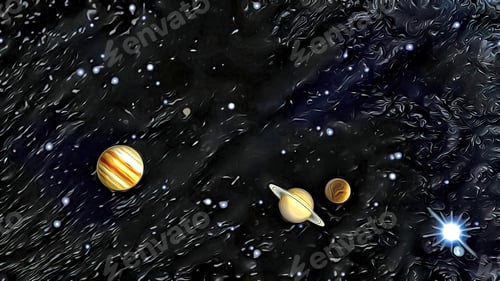 Preview: Infinite universe, outer space, stars and planets