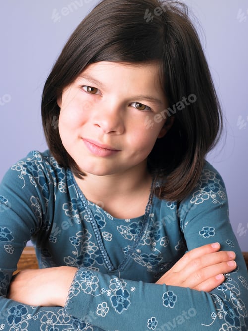 Preview: Portrait of a girl, smiling