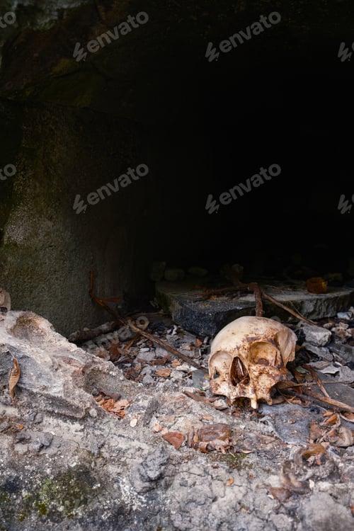 Preview: Skull inside a tomb
