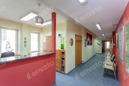 Preview: Waiting Room With Reception In Medical Clinic