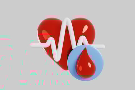 Preview: Heart with ECG and Blood