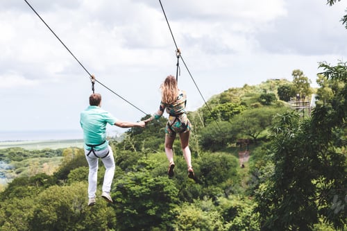 Preview: zip line Mauritius island