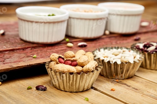 Preview: Bowls of various Collection set of beans and legumes.