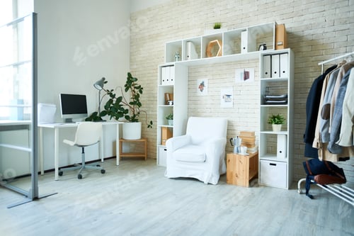 Preview: Interior of modern art studio