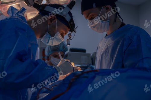 Preview: Medical Professionals Performing a Surgical Procedure in Hospital