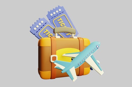 Preview: Cartoon adventure travel set