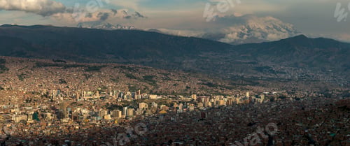 Preview: Panoramic view of La Paz from El Alto, Bolivia, South America