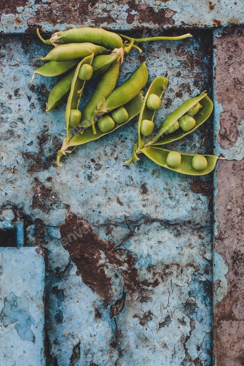 Preview: Green Peas, Pods In The Hands